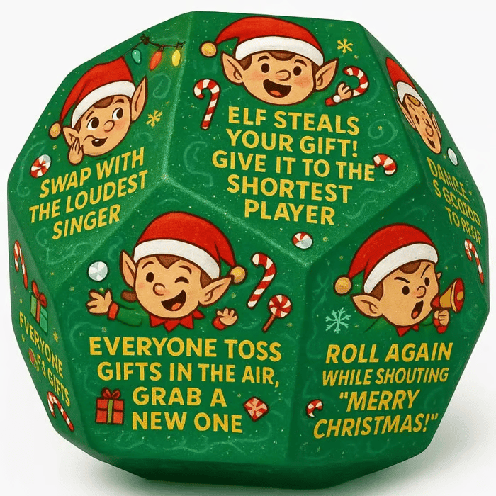 🔥Hilarious Christmas Gift Exchange Party GameDice