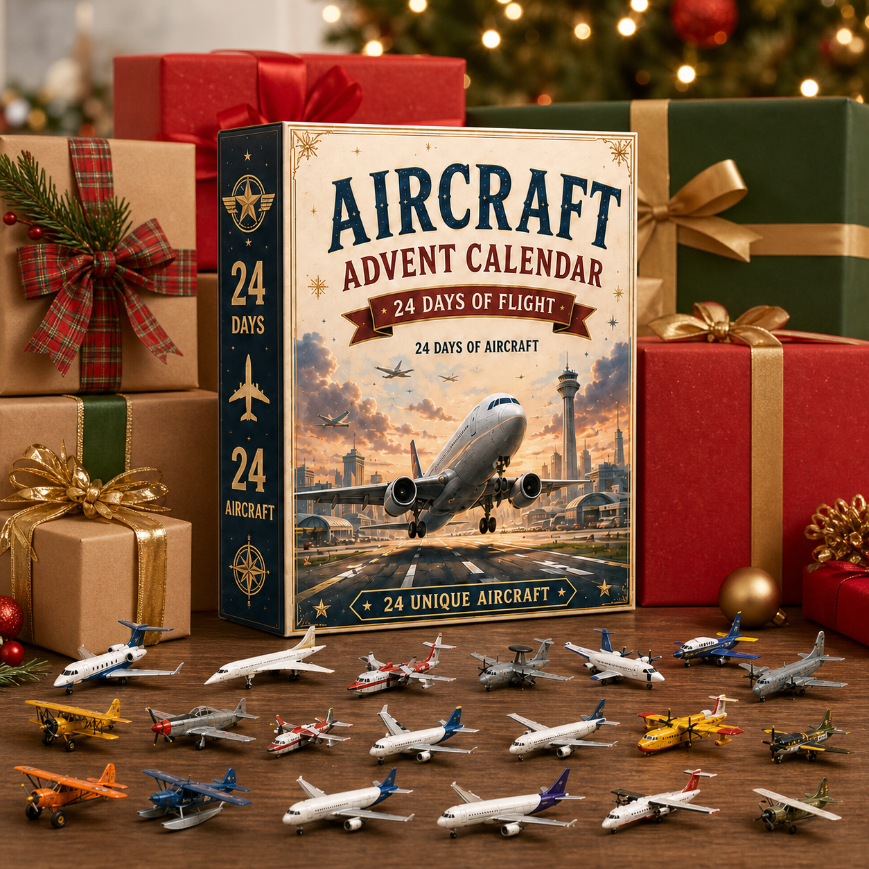 ⏳ Last Day 49% OFF – ✈️ Aircraft Advent Calendar 2026 | 24 Days of Flight with 24 Unique Miniature Airplanes, Jets & Aviation Collectibles 🎄🎁