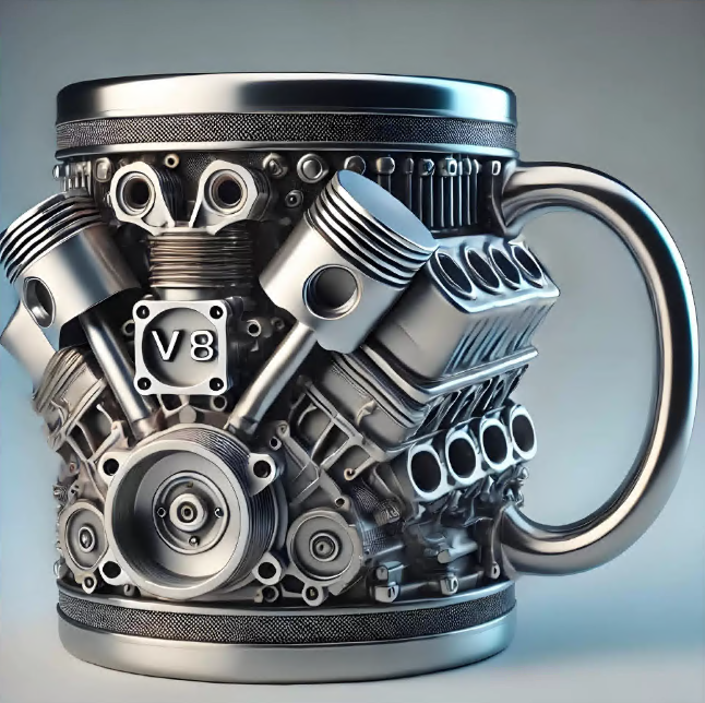 Car Lover's Mechanical Steam Engine Coffee Mug