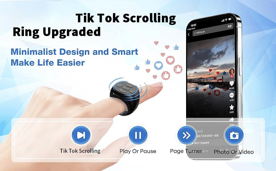 🎅Fingertip Wireless Bluetooth Remote Control