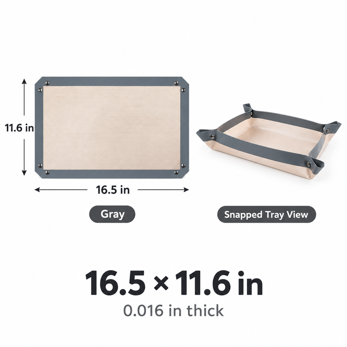 SnapNest™ 2-in-1 Snap-Up Baking Tray Mat