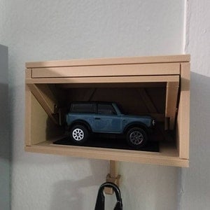 Car Garage Key Holder with Opening Door