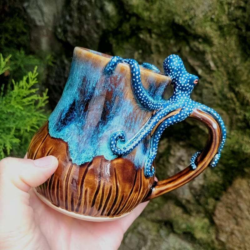 š„LAST DAY 60% OFF - šHandmade Octopus Mug