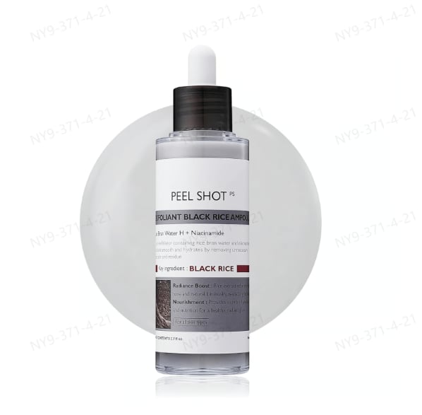 Peel Shot Glow Rice Ampoule Duo - Serums for Brightening, Exfoliating, and Moisturizing - Suitable for All Skin Types