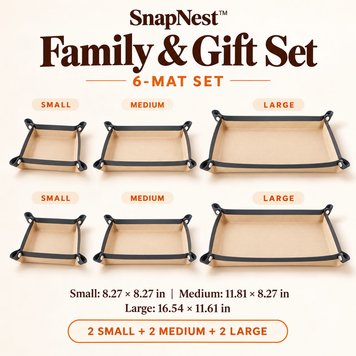 🍪 SnapNest™ 2-in-1 Snap-Up Baking Tray Mat