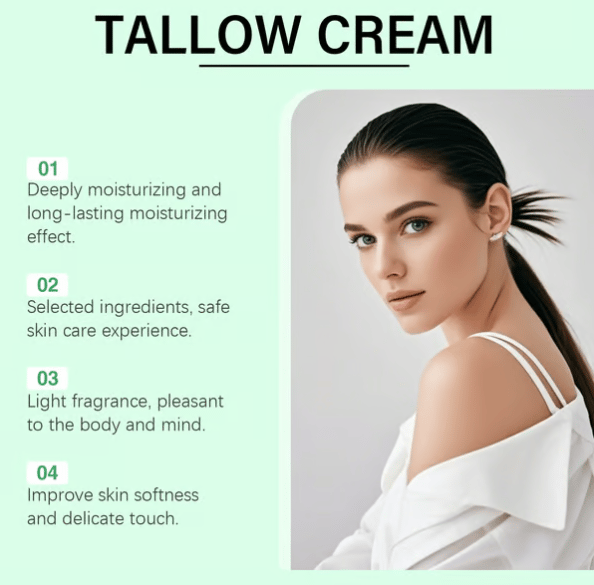 🌿 Zakdavi™ Organic Whipped Tallow Balm with Castor Oil & Frankincense for Natural Skincare & Moisturizing ✨