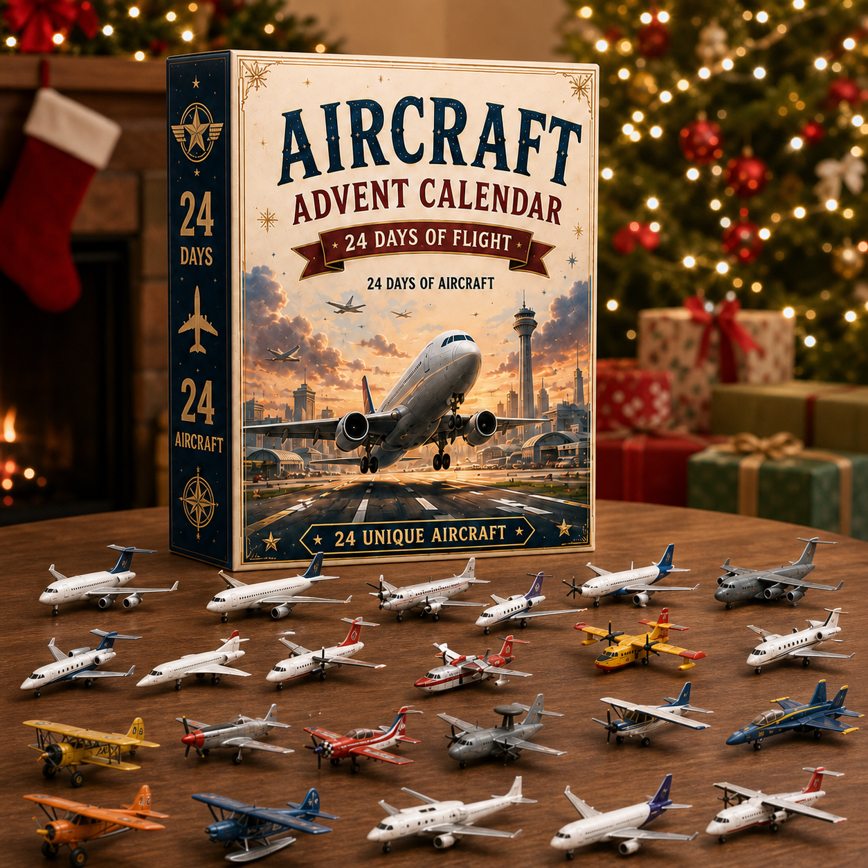 ⏳ Last Day 49% OFF – ✈️ Aircraft Advent Calendar 2026 | 24 Days of Flight with 24 Unique Miniature Airplanes, Jets & Aviation Collectibles 🎄🎁