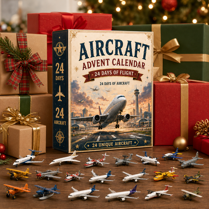 ⏳ Last Day 49% OFF – ✈️ Aircraft Advent Calendar 2026 | 24 Days of Flight with 24 Unique Miniature Airplanes, Jets & Aviation Collectibles 🎄🎁