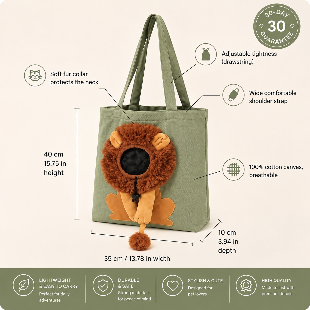 JEREMYTIS™ Lion Shoulder Bag