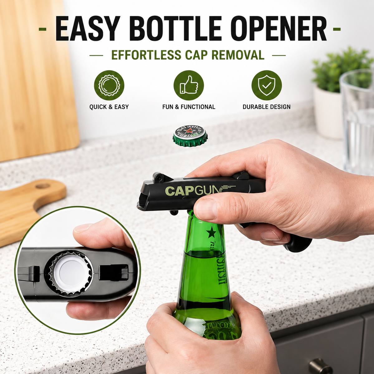Creative Bottle Opener - Perfect for Family Gatherings, BBQs, and Outdoor Events