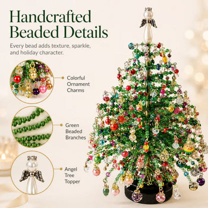 🎄DIY Beaded Christmas Tree Kit – 🎅Create Your Own Sparkling Holiday Decoration