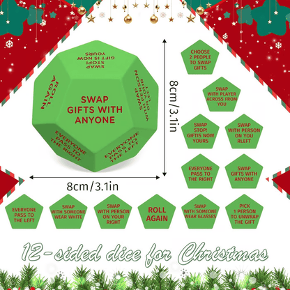 🔥Hilarious Christmas Gift Exchange Party GameDice