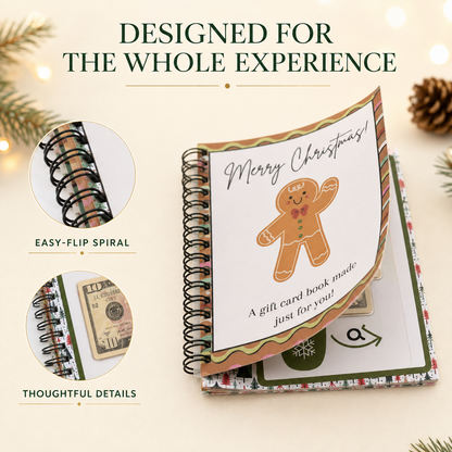 DIY Spiral Bound Merry Christmas Gift Card Album