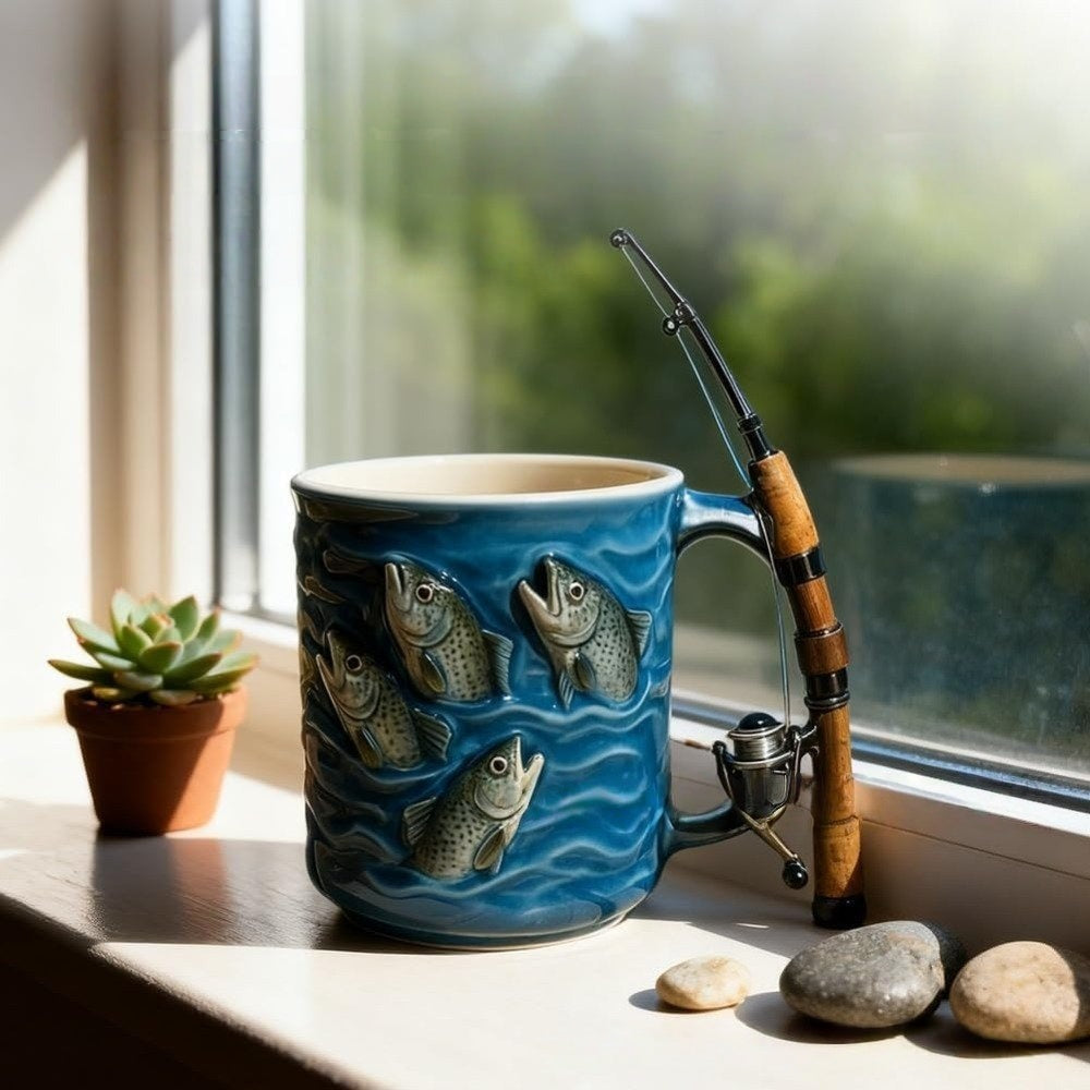 🎣Fisherman's Exclusive "Catch" Mug - Every Sip Feels Like Reeling in a Big One🎣