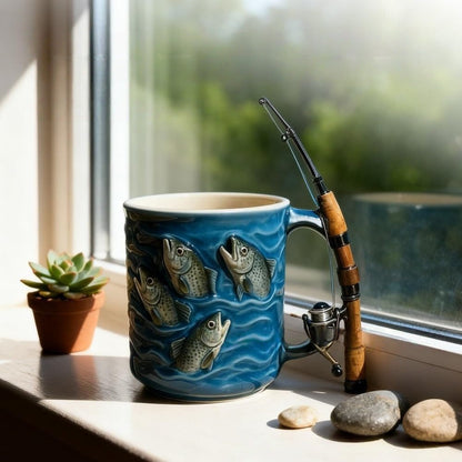 🎣Fisherman's Exclusive "Catch" Mug - Every Sip Feels Like Reeling in a Big One🎣
