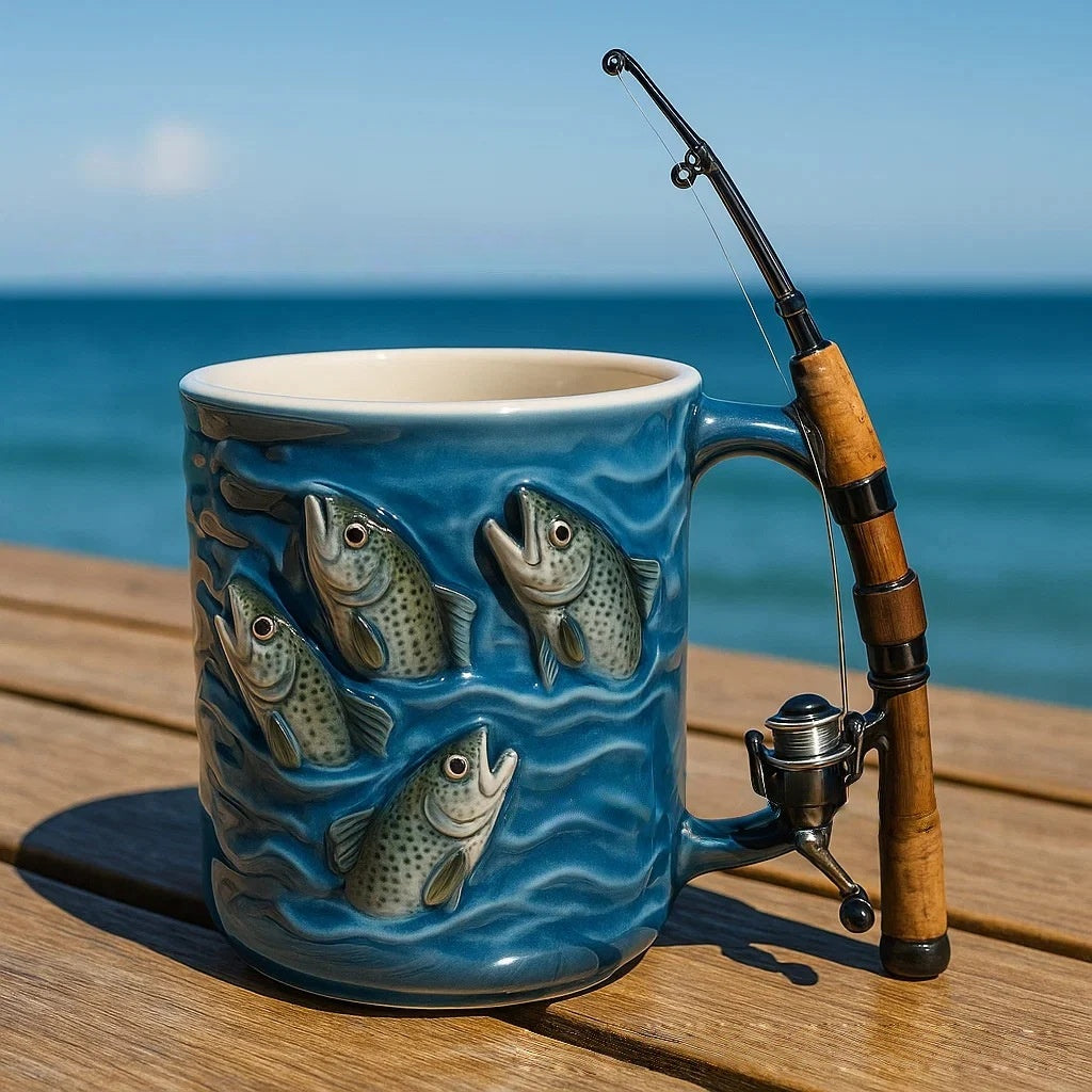 🎣Fisherman's Exclusive "Catch" Mug - Every Sip Feels Like Reeling in a Big One🎣