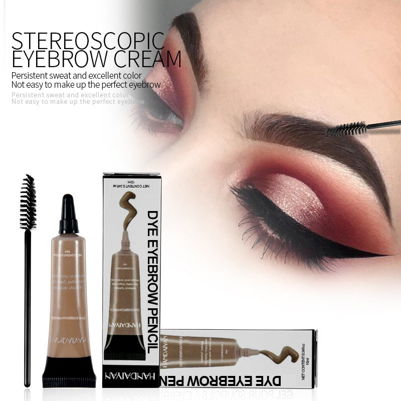 Long-lasting, waterproof and smudge-proof liquid eyebrow gel/eyebrow colour