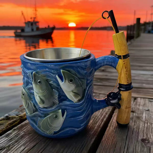 🎣Fisherman's Exclusive "Catch" Mug - Every Sip Feels Like Reeling in a Big One🎣