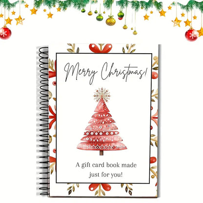 DIY Spiral Bound Merry Christmas Gift Card Album