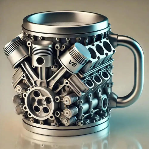 Car Lover's Mechanical Steam Engine Coffee Mug