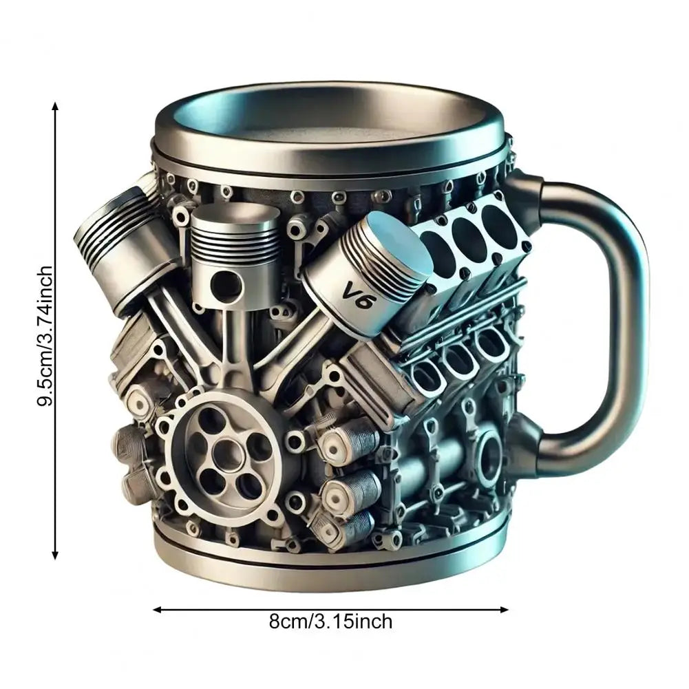 Car Lover's Mechanical Steam Engine Coffee Mug
