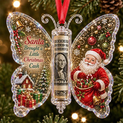 🦋 💵 Christmas Cash Gift Butterfly Ornament – Holiday Money Holder Keepsake 🎄 ✨
