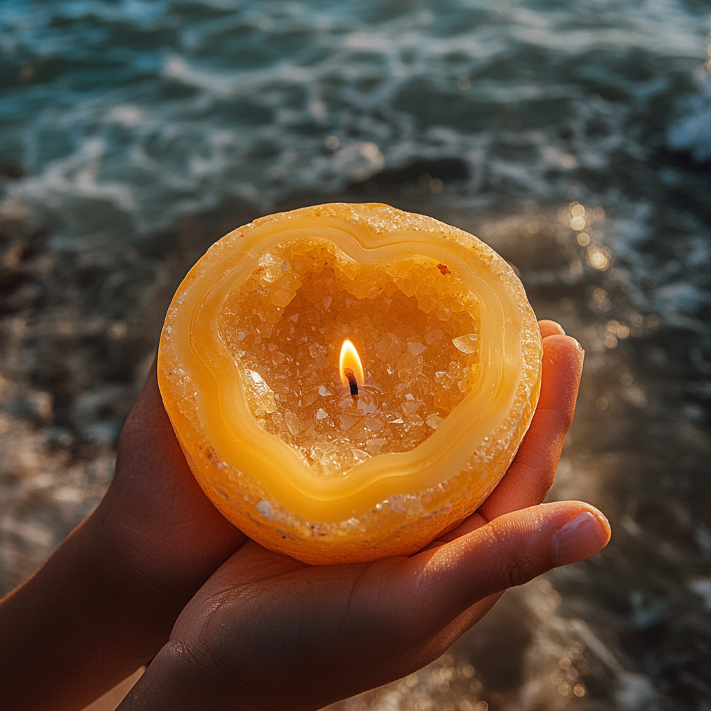 🟢Last day: 45% off  2025 New Aura Crystal Candle