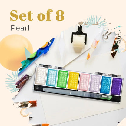 Metallic Glitter Watercolor Kit Set