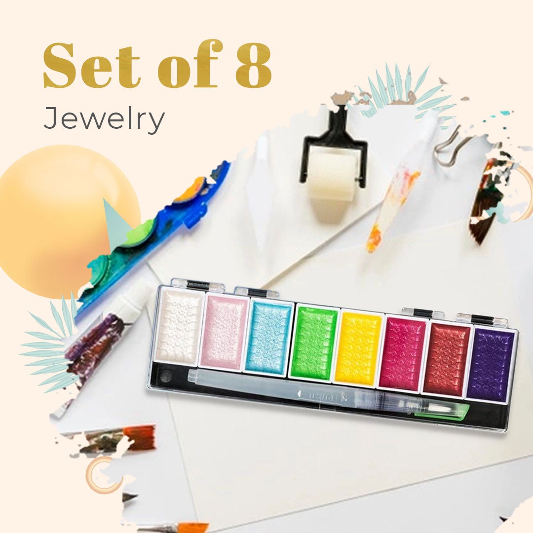 Metallic Glitter Watercolor Kit Set