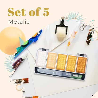 Metallic Glitter Watercolor Kit Set