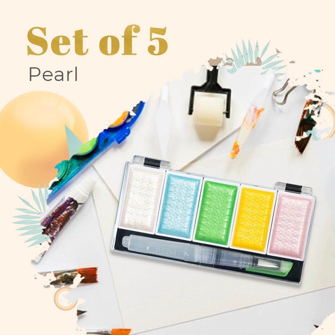 Metallic Glitter Watercolor Kit Set