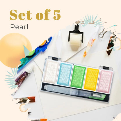 Metallic Glitter Watercolor Kit Set