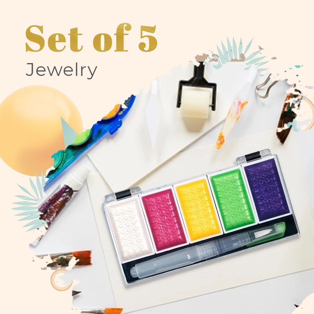 Metallic Glitter Watercolor Kit Set