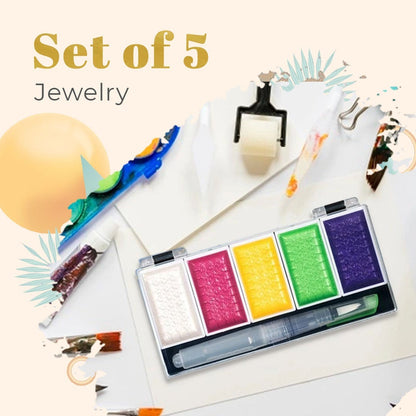Metallic Glitter Watercolor Kit Set