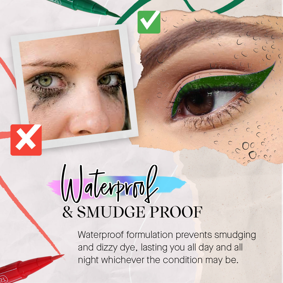 12 Color Waterproof Eyeliner Pen