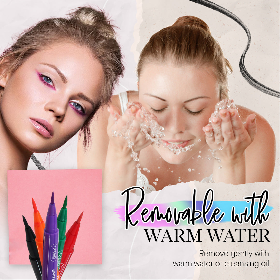 12 Color Waterproof Eyeliner Pen