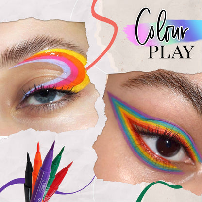 12 Color Waterproof Eyeliner Pen