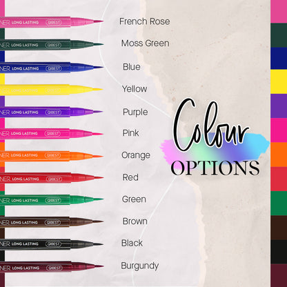 12 Color Waterproof Eyeliner Pen