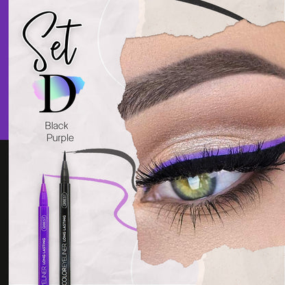 12 Color Waterproof Eyeliner Pen