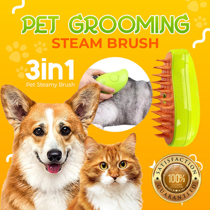 🟢Pet Grooming Steam Brush