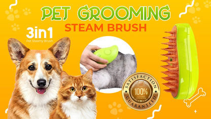 🟢Pet Grooming Steam Brush