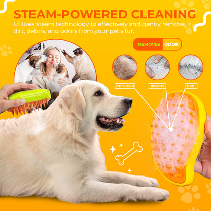 🟢Pet Grooming Steam Brush