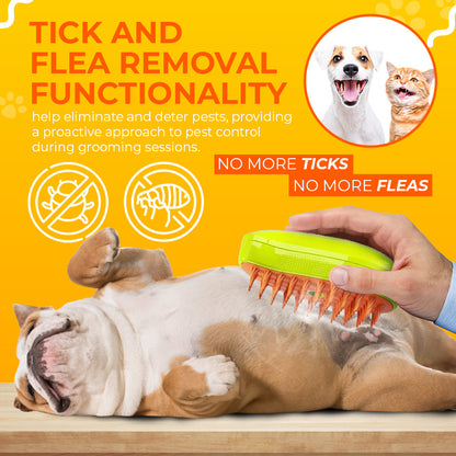 🟢Pet Grooming Steam Brush